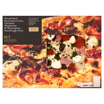 No.1 Wood-fired Prosciutto Cotto, Chestnut Mushroom & Mascarpone Sourdough Pizza