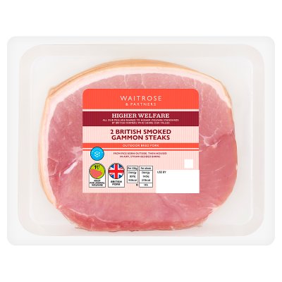Waitrose 2 Smoked British Gammon Steaks