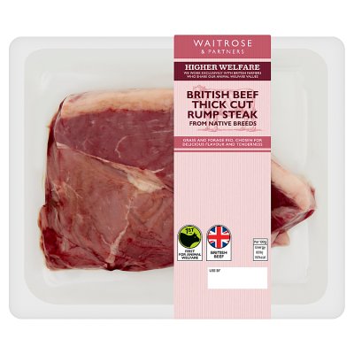 Waitrose British Native Breed Thick Cut Rump Steak