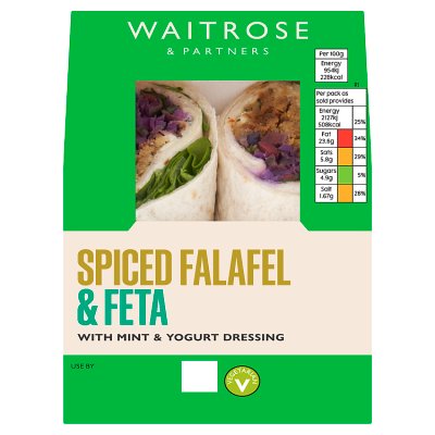 Waitrose Food to Go Spiced Falafel & Feta Wrap
