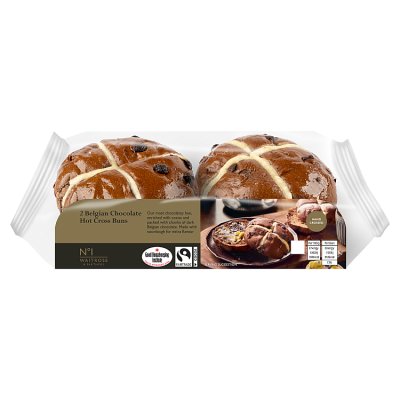 No. 1 2 Belgian Chocolate Hot Cross Buns