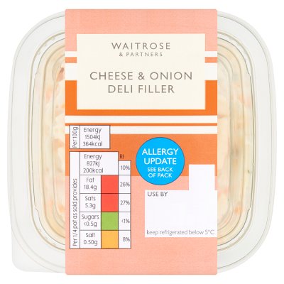 Waitrose Cheese & Onion Deli Filler
