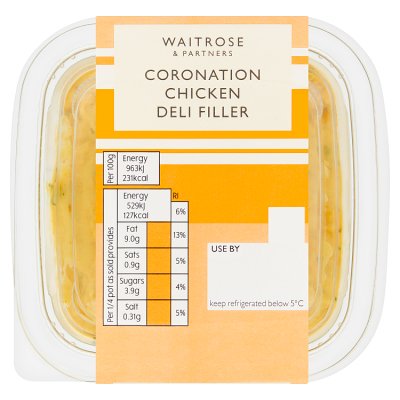 Waitrose Coronation Chicken Deli Filler