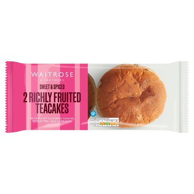 Waitrose 2 Richly Fruited Teacakes