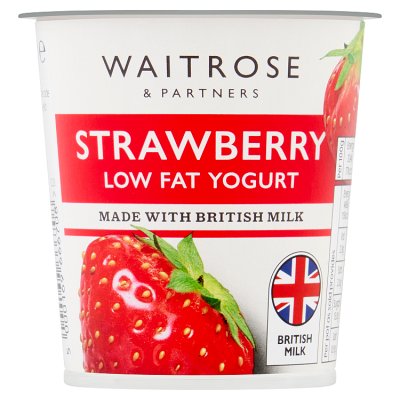 Waitrose Low Fat Strawberry Yoghurt