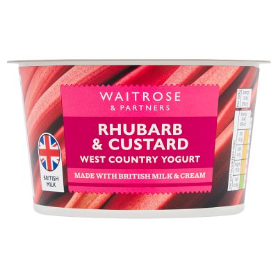 Waitrose Rhubarb & Custard West Country Yogurt