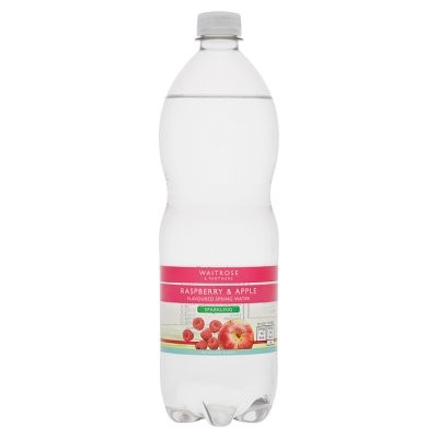 Waitrose Sparkling Raspberry & Apple Flavoured Water NAS