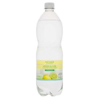 Waitrose Sparkling Lemon & Lime Flavoured Water NAS