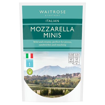 Waitrose Italian Mini Mozzarella Cheese Strength 1