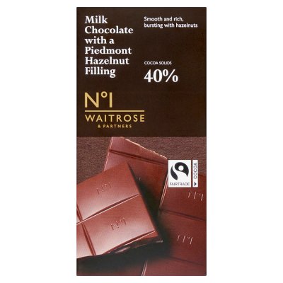 No.1 Milk Chocolate with a Piedmont Hazelnut Filling
