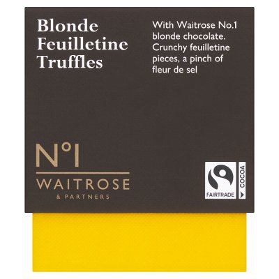 No.1 Fairtrade Blonde Feuilletine Truffles