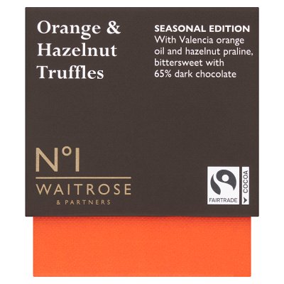 No.1 Fairtrade Orange & Hazelnut Truffles