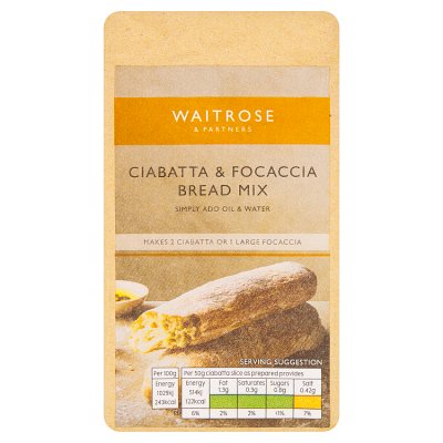 Waitrose Ciabatta & Focaccia Bread Mix