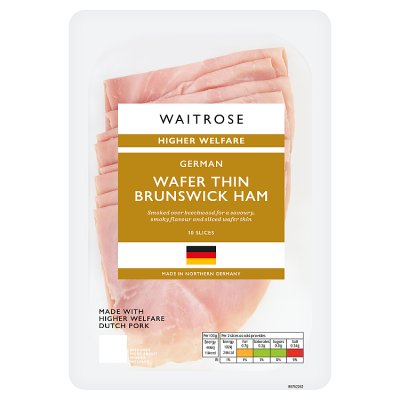 Waitrose German Wafer Thin Brunswick Ham