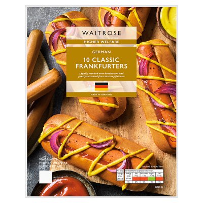 Waitrose 10 Classic German Frankfurters