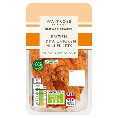 Waitrose Cooked Tikka Chicken Mini Fillets