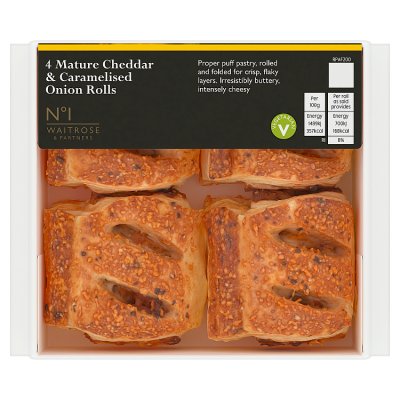 No.1 Mature Cheddar Cheese & Caramelised Onion Rolls