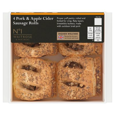 No.1 4 Pork & Apple Cider Sausage Rolls