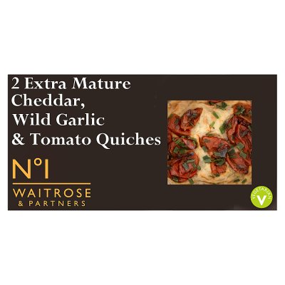 No.1 Extra Mature Cheddar, Wild Garlic & Tomato Quiche