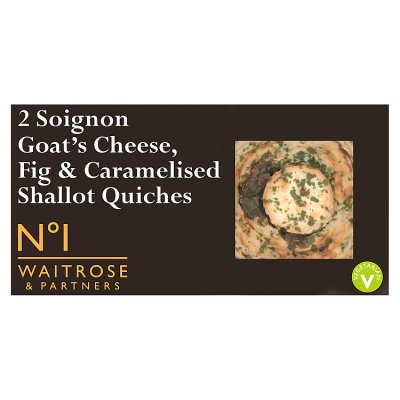 No.1 Soignon Goat's Cheese, Fig & Caramelised Shallot Quiche