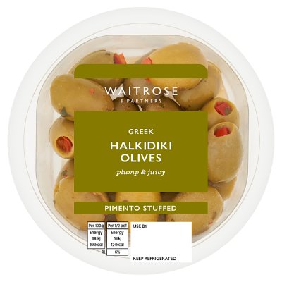 Waitrose Pimento Stuffed Greek Halkidiki Olives