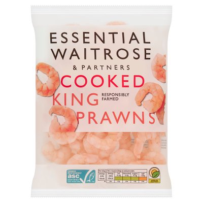 Waitrose Essential ASC Cooked King Prawn