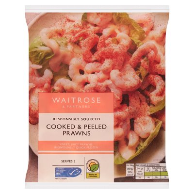 Waitrose MSC Cooked & Peeled Prawns
