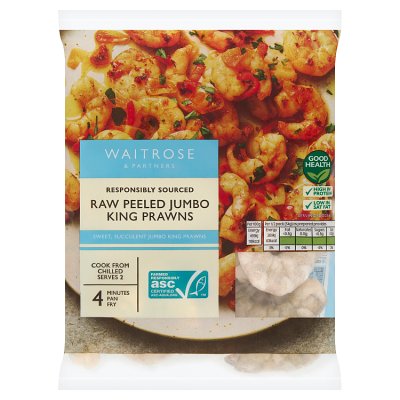 Waitrose ASC Raw Jumbo King Prawns