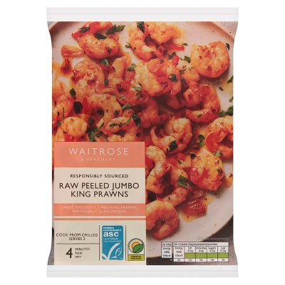 Waitrose ASC Raw Jumbo King Prawns