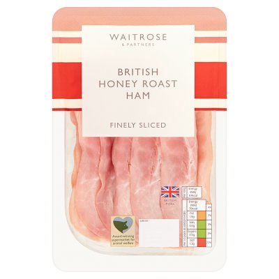 Waitrose British Finely Sliced Honey Ham