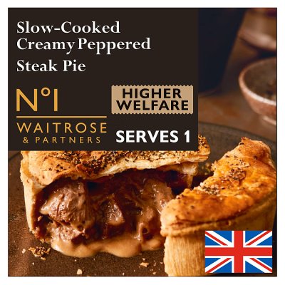No.1 Slow Cooked Creamy Peppered Steak Pie