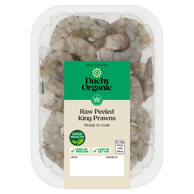 Duchy Organic Raw King Prawns