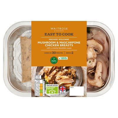 Easy to Cook Mushroom & Mascarpone Chicken Breasts