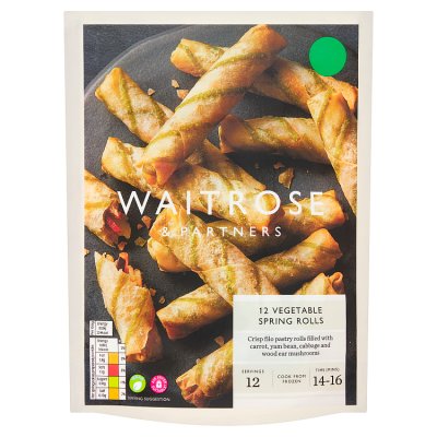 Waitrose 12 Vegetable Spring Rolls