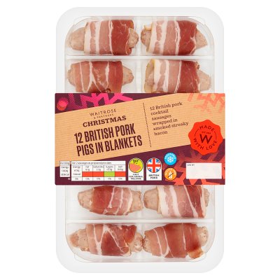 12 British Pork Pigs in Blankets