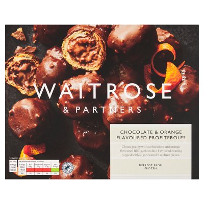 Waitrose Chocolate & Orange Profiteroles