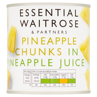 Essential Pineapple Chunks in Pineapple Juice