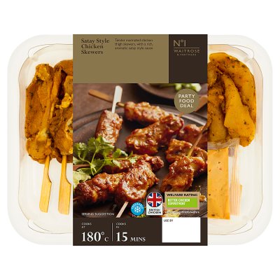 No.1 Satay Style Chicken Skewers