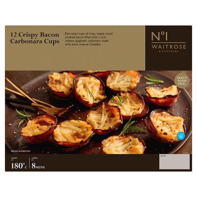 No.1 12 Crispy Bacon Carbonara Cups
