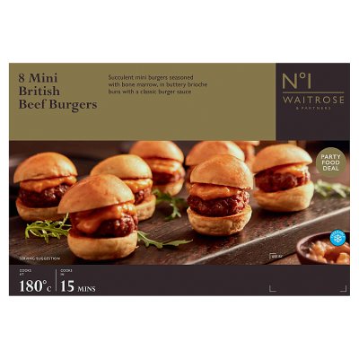 No.1 8 Mini British Beef Burgers