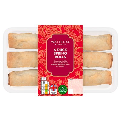 Waitrose 6 Duck Spring Rolls