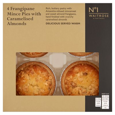No.1 Frangipane Mince Pies with Caramelised Almonds