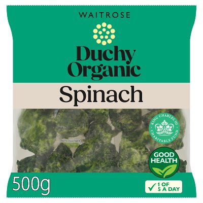 Duchy Organic Frozen Leaf Spinach