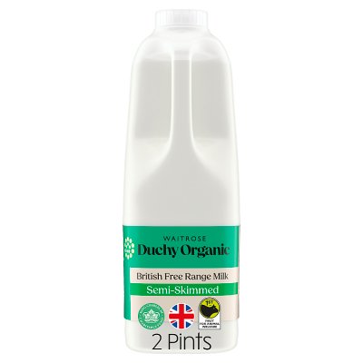 Duchy Organic Semi-Skimmed Milk 2 pints