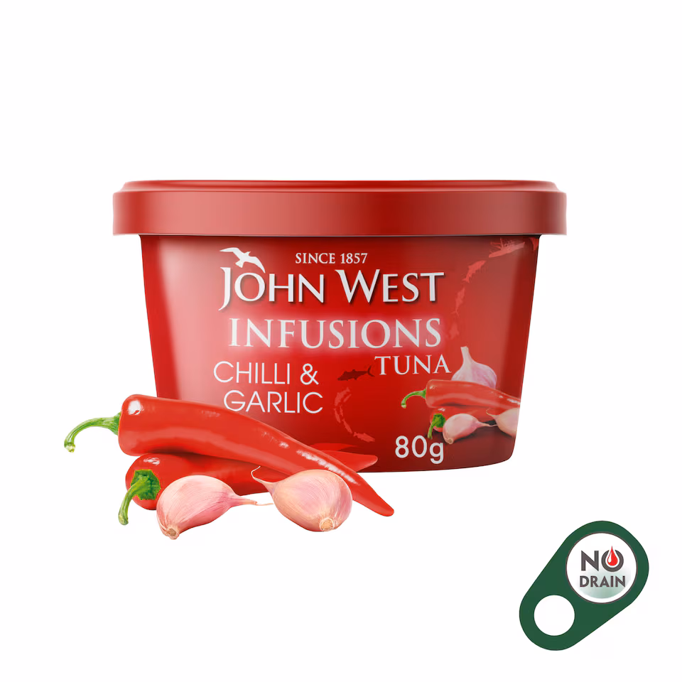 John West Chilli & Garlic No Drain Tuna Infusions 80g