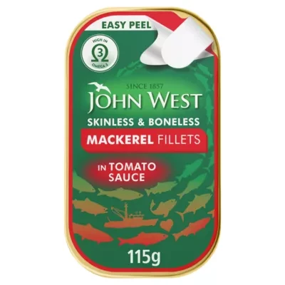 John West Mackerel Fillets in Tomato Sauce 115g