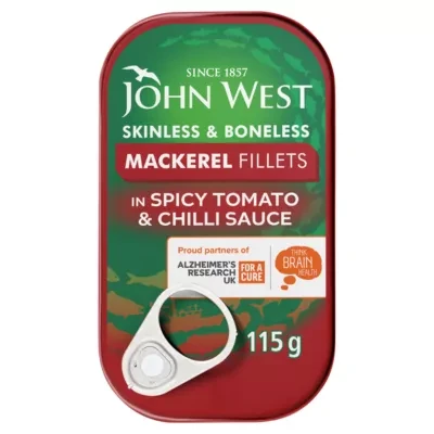 John West Mackerel Fillets in Spicy Tomato & Chilli Sauce 115g