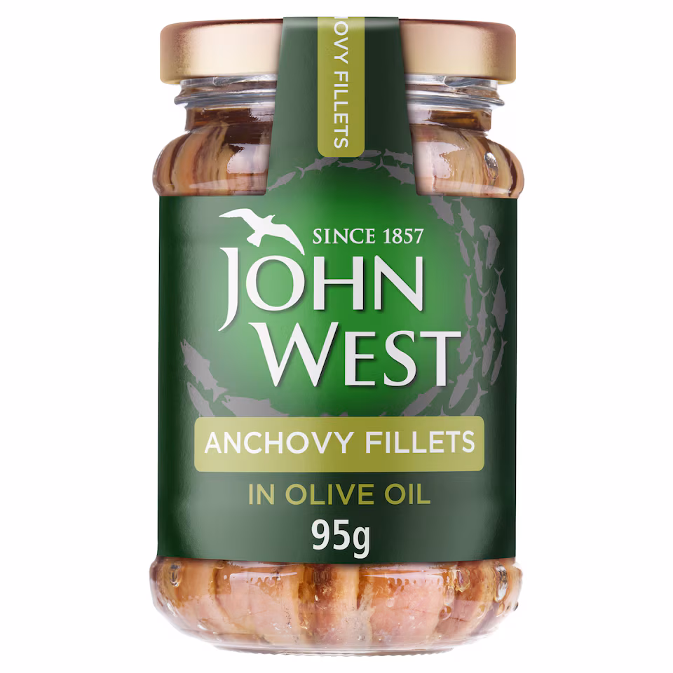 John West Anchovy Fillets In Olive Oil 95G
