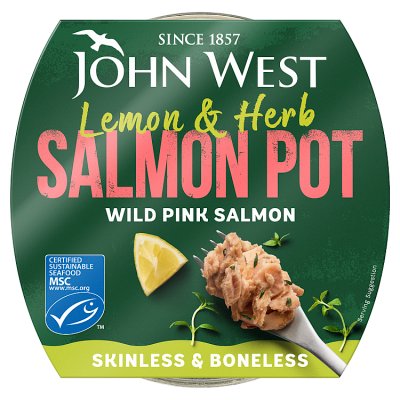 John West Fridge Pot MSC Pink Salmon with Lemon & Herbs