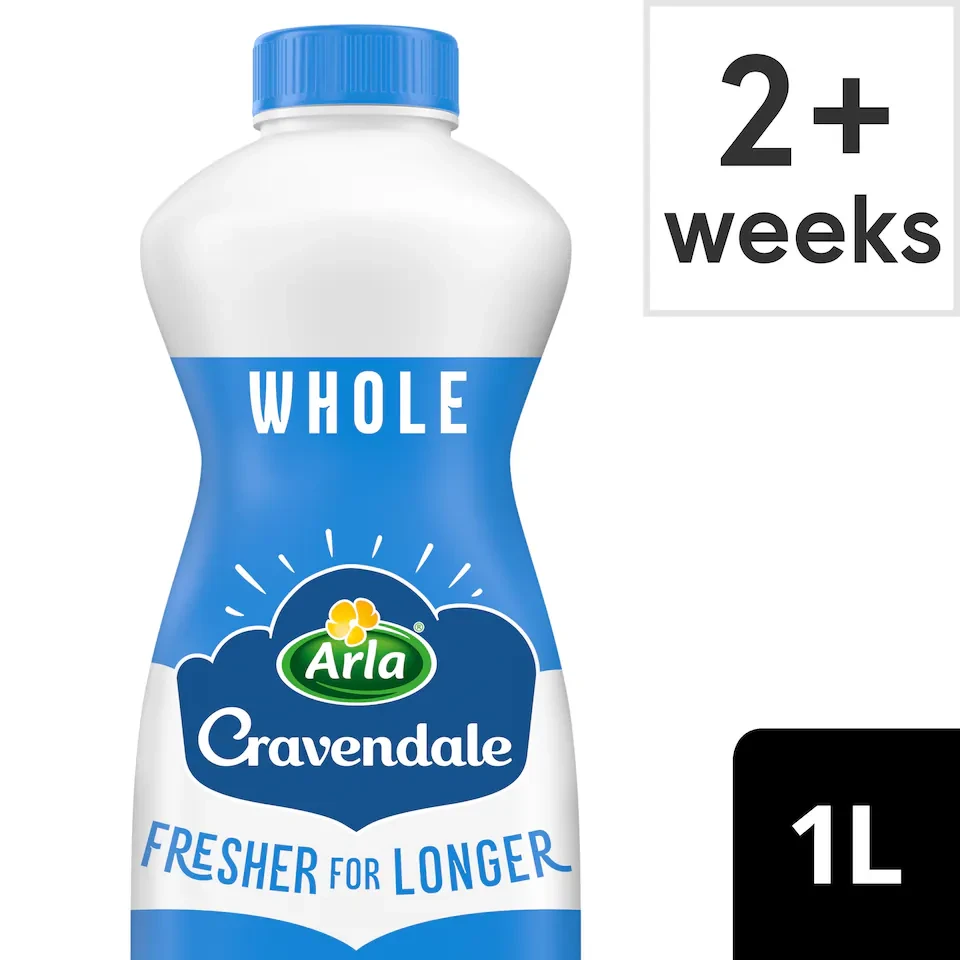 Cravendale Filtered Fresh Whole Milk 1L Fresher for Longer